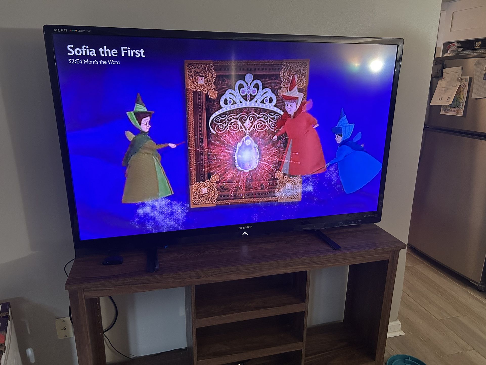 60” Sharp Flat Screen Tv w/Stand