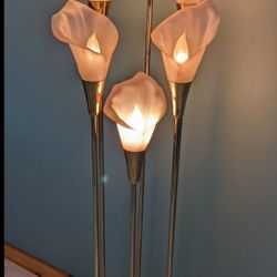 Hollywood Regency Calla Lily Floor Lamp
