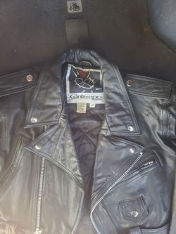 Contempo Casuals Black Leather Moto Jacket Size S