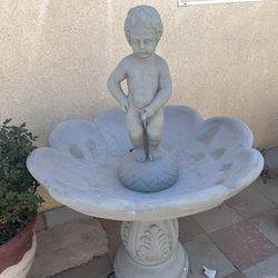 New Fountain Made Out Of Cement 