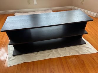 Used TV stand 46”x15”x16.5”, black