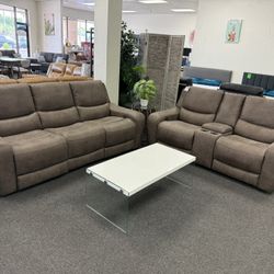 Power Reclining Sofa And Loveseat