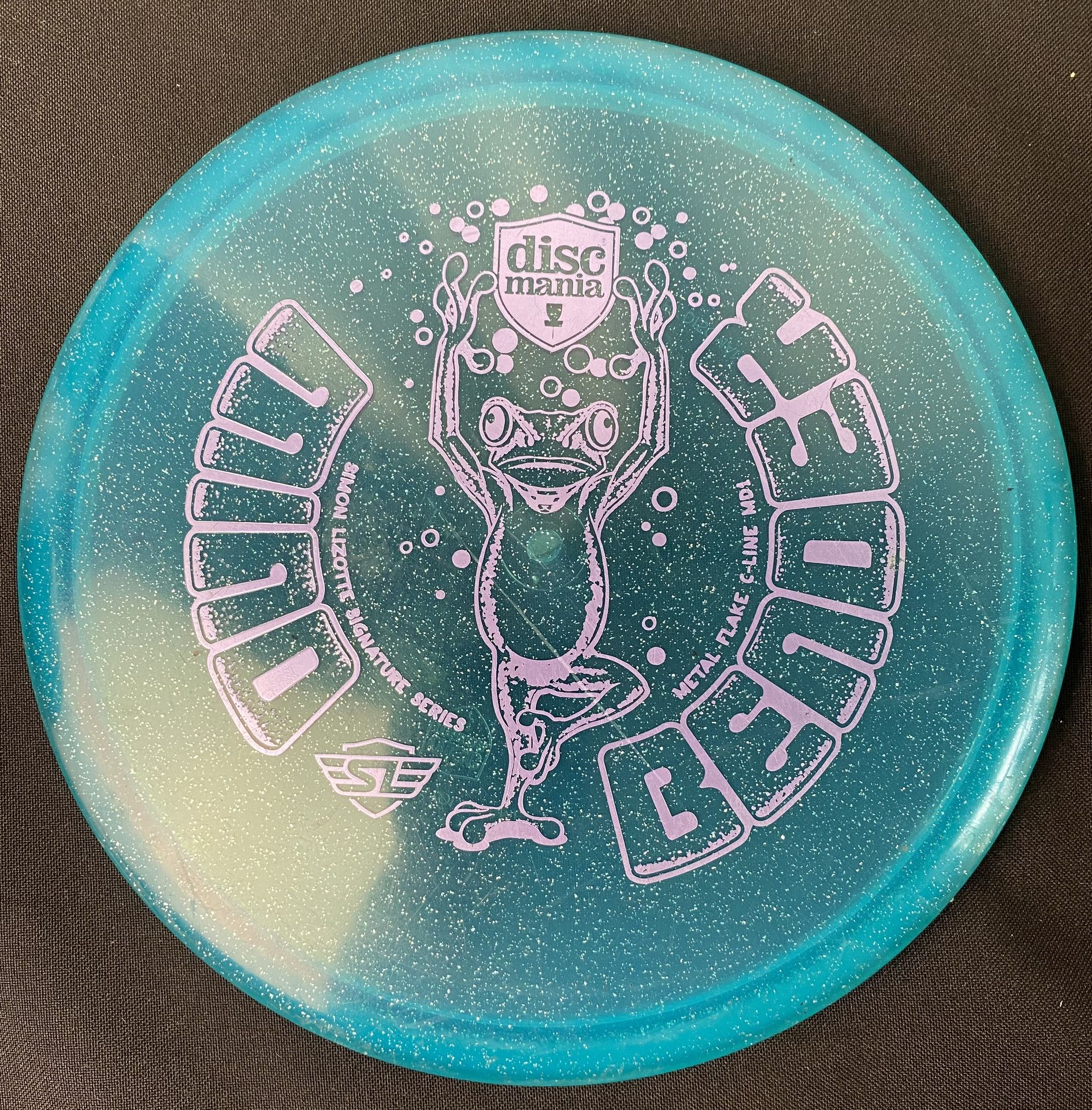 Simon Lizotte Signature Series Mind Bender Metal Flake C-Line MD1 Disc Mania 177 grams Blue 5/6/0/0 (Rare Sold Out Disc!)