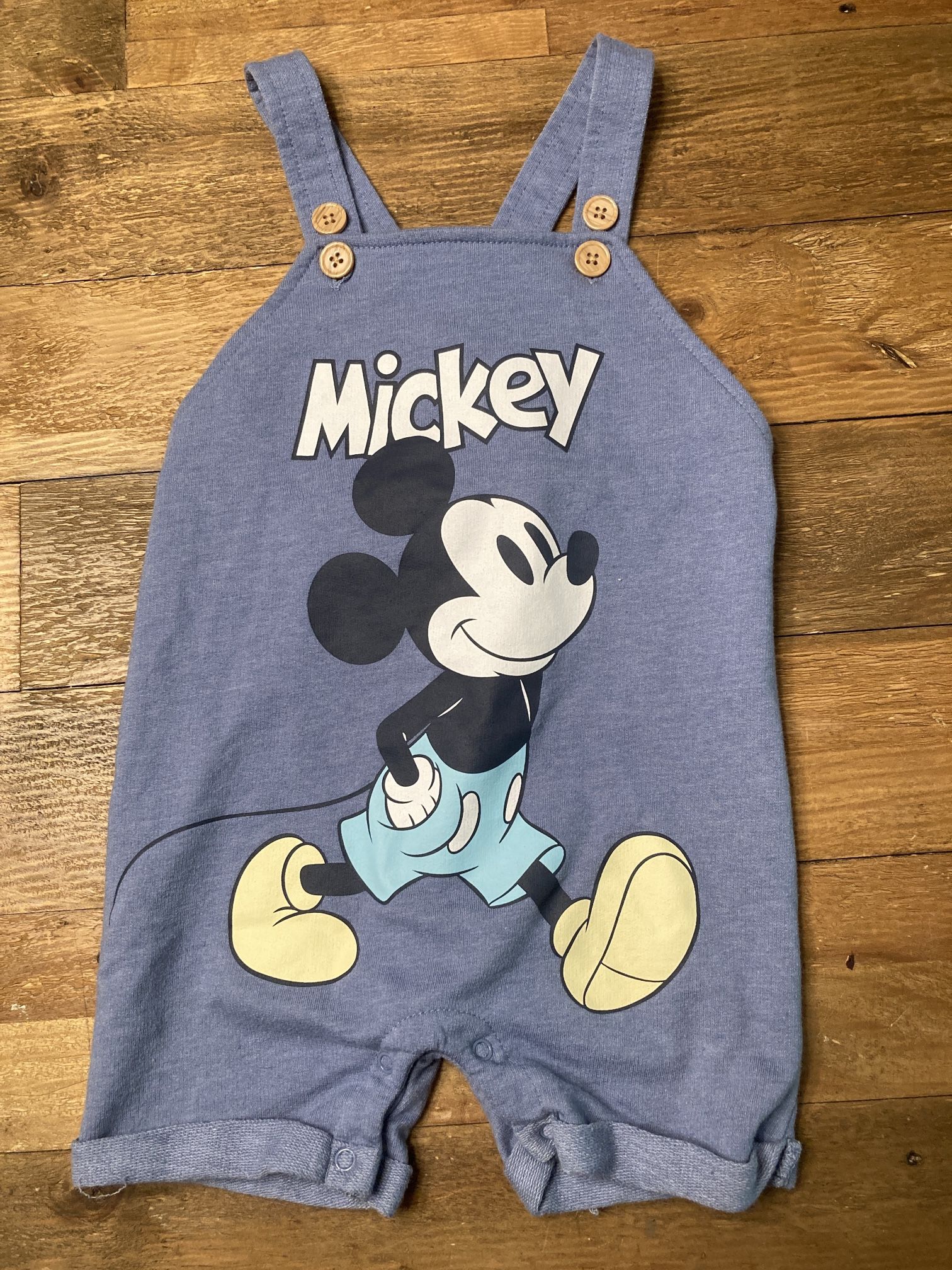 Disney Mickey Mouse 18 month overalls pants JonJon blue baby boy girl