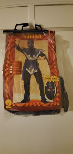 Ninjas costume Size Large12 - 14 Ages 8 - 10