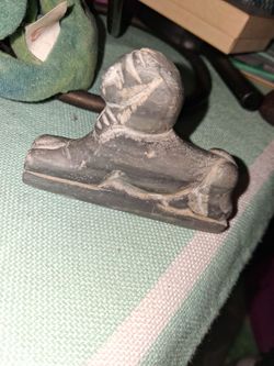 Vintage han carved stone sphinx