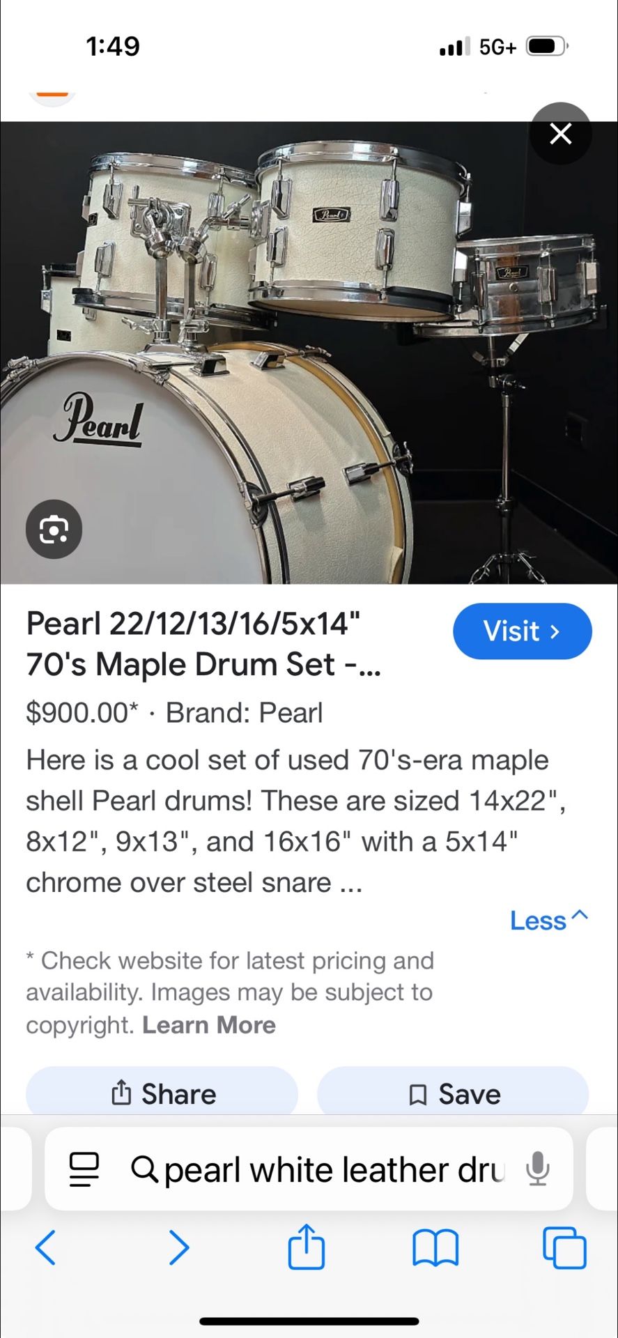 Drum Set (pearl)
