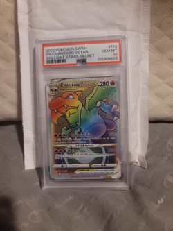PSA 10 Charizard VSTAR Rainbow Secret Rare #174