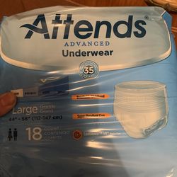 Attends Advance Underwear Large (18 Pack)