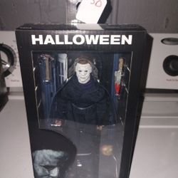 Halloween Michael Myers Neca Retro Cloth Horror Action Figure 