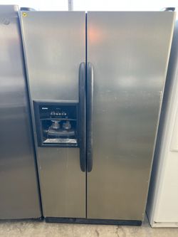 Kenmore stainless steel side by side refrigerator  -free delivery 