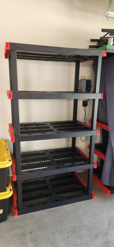 CRAFTSMAN 5 -Tier Heavy Duty Black Plastic Utility shelving unit