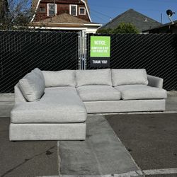 Grey Oversized Sofa Sectional 