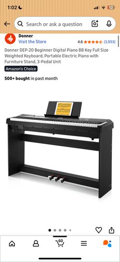 DONNER DEP-20 Beginner Digital Piano 88 Key