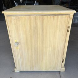 Yellow Antique Wooden Cabinet