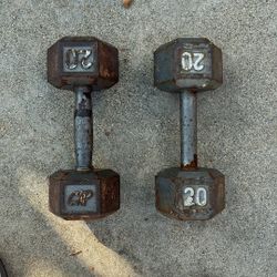 Dumbbells Hex Cast Iron 2 (20lbs)
