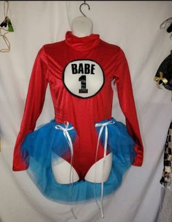 Babe 1 Halloween Costume Bodysuit with Tutu
