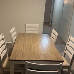 Dining Table Set With Six Chairs