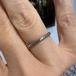 Platinum Ring Band Stackable 