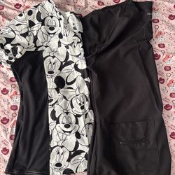 Minnie & Black Scrub Shirts