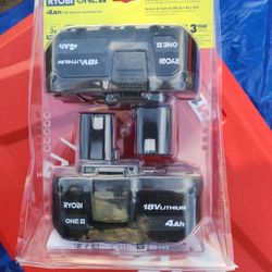 Ryobi 18v 4.0ah Batteries 