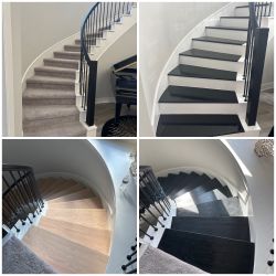 stair treads. stainable real wood