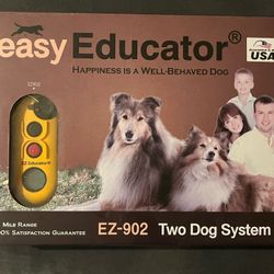Easy Educator Remote Dog Collar - 2 Dog System
