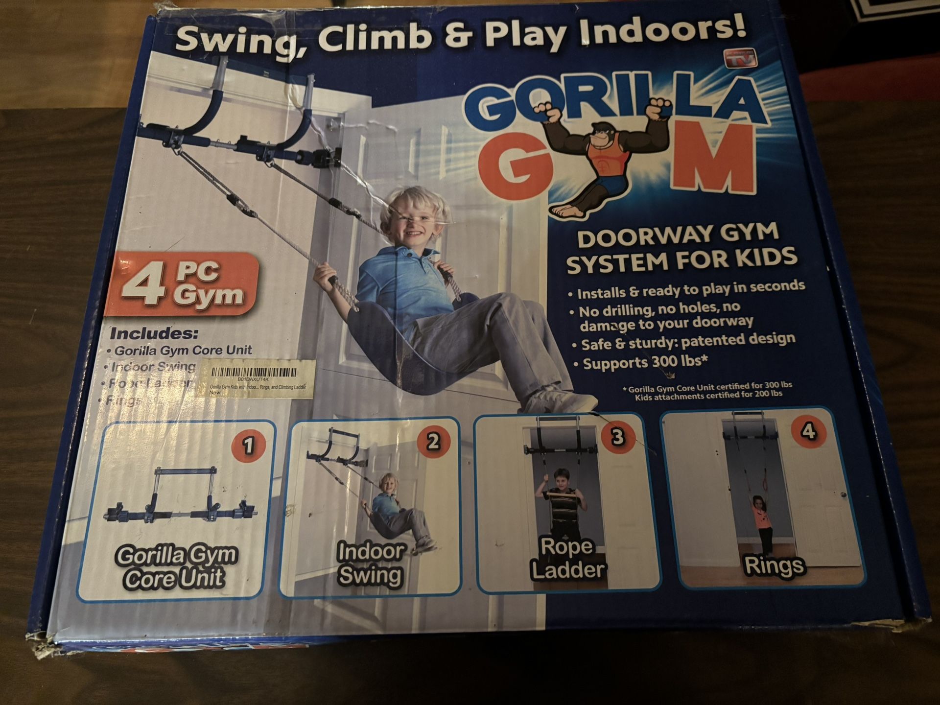 Gorilla Gym (Indoor Doorway Gym For Kids)
