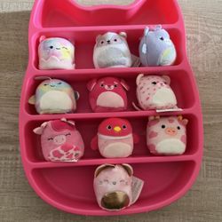 Squishville Bundle: 10 Mini Squishmallows + Display Stand