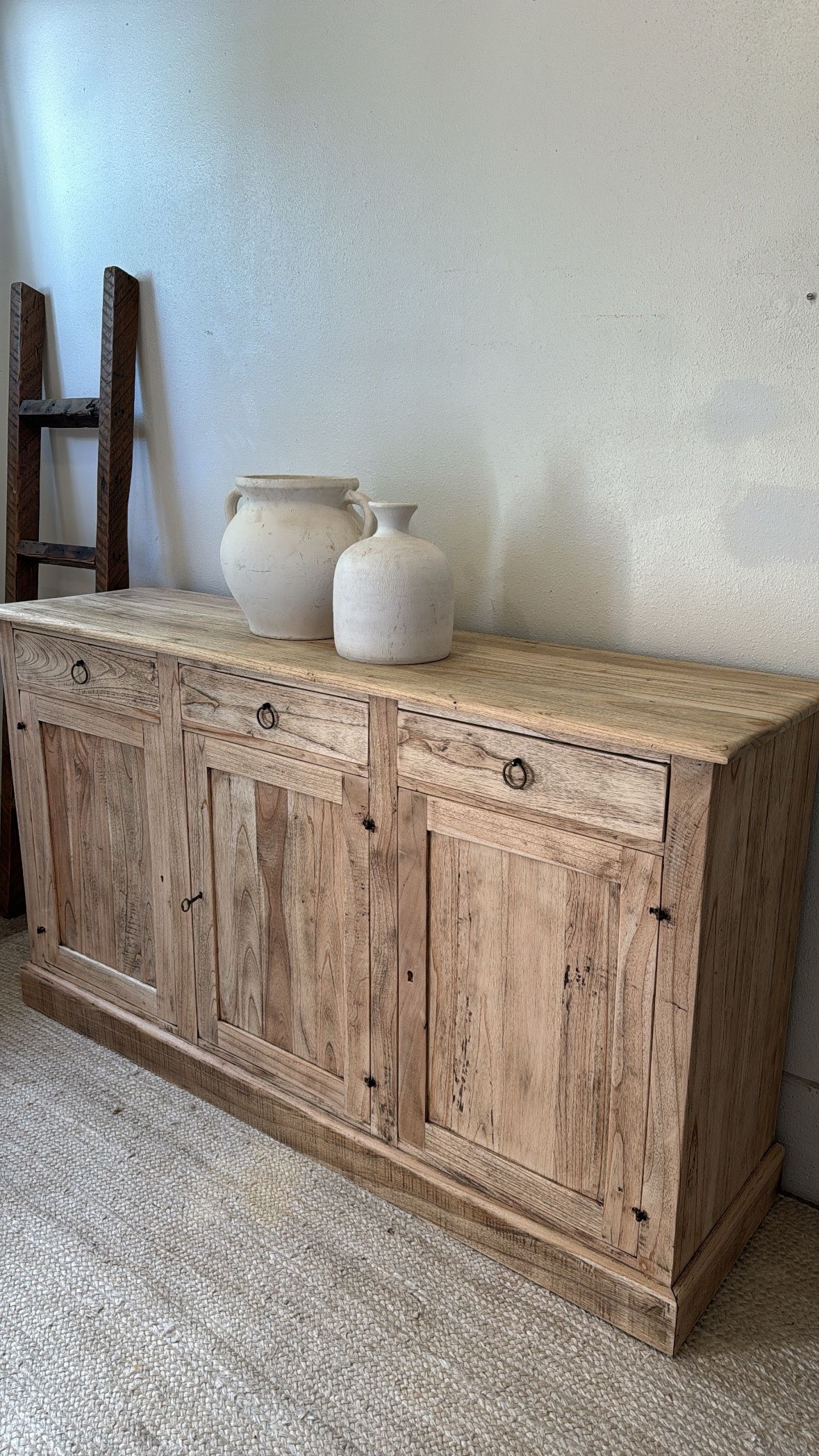 Antique solid oak sideboard