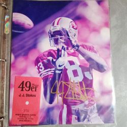J. J. Stokes Autograph 8 x 10 Picture 