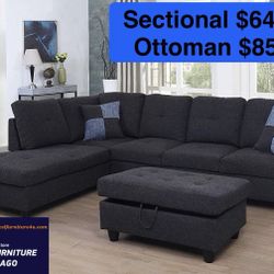 Free Delivery—Brand new sectional sofa couch 