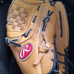 Rawlings Leather Baseball Softball Glove RBG 36 TT 12 1/2" Brown Tan Basket Web $35