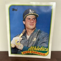 Topps Jose Canseco Folder 1989