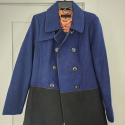 Steve Madden Pea Coat Blue
