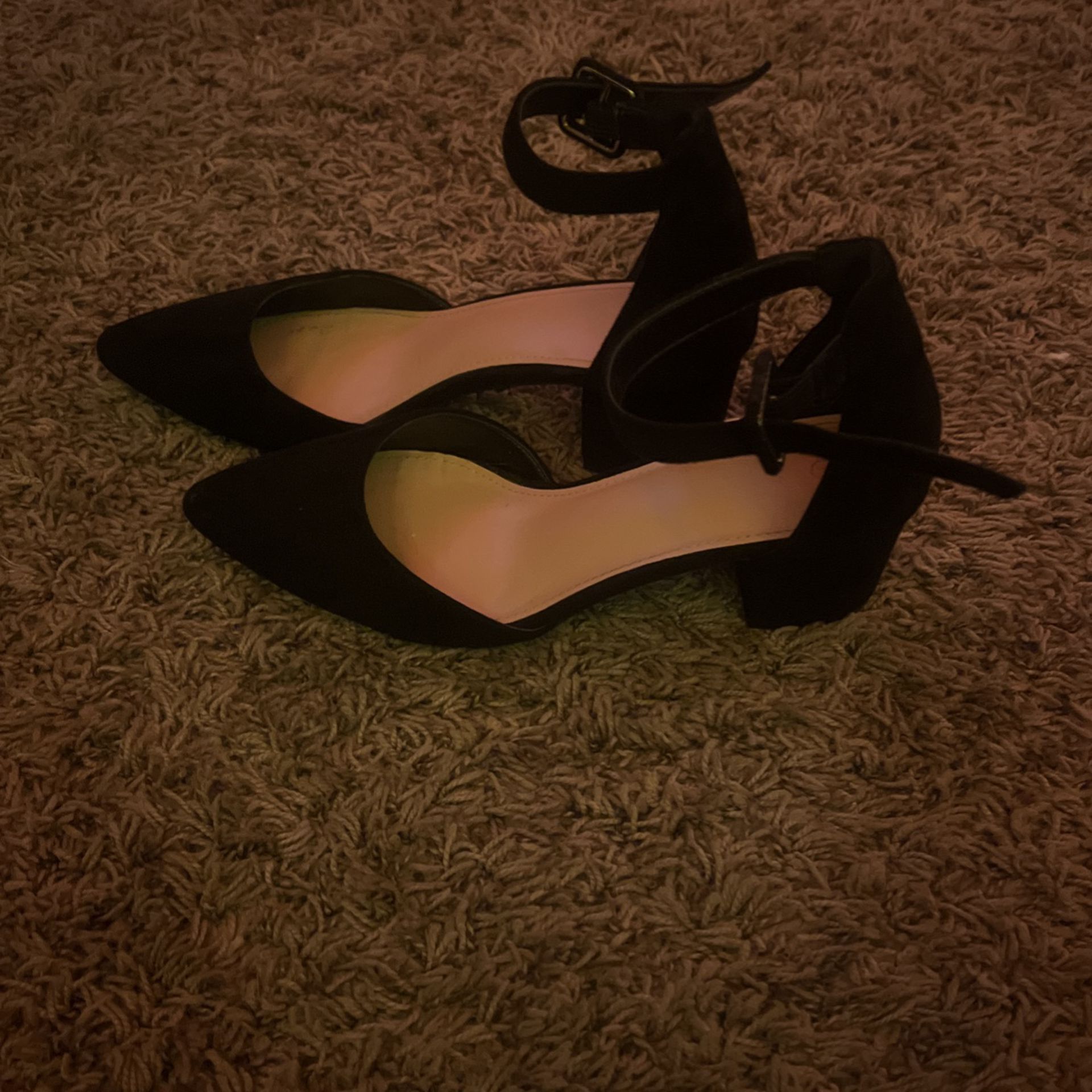black size 7 heels