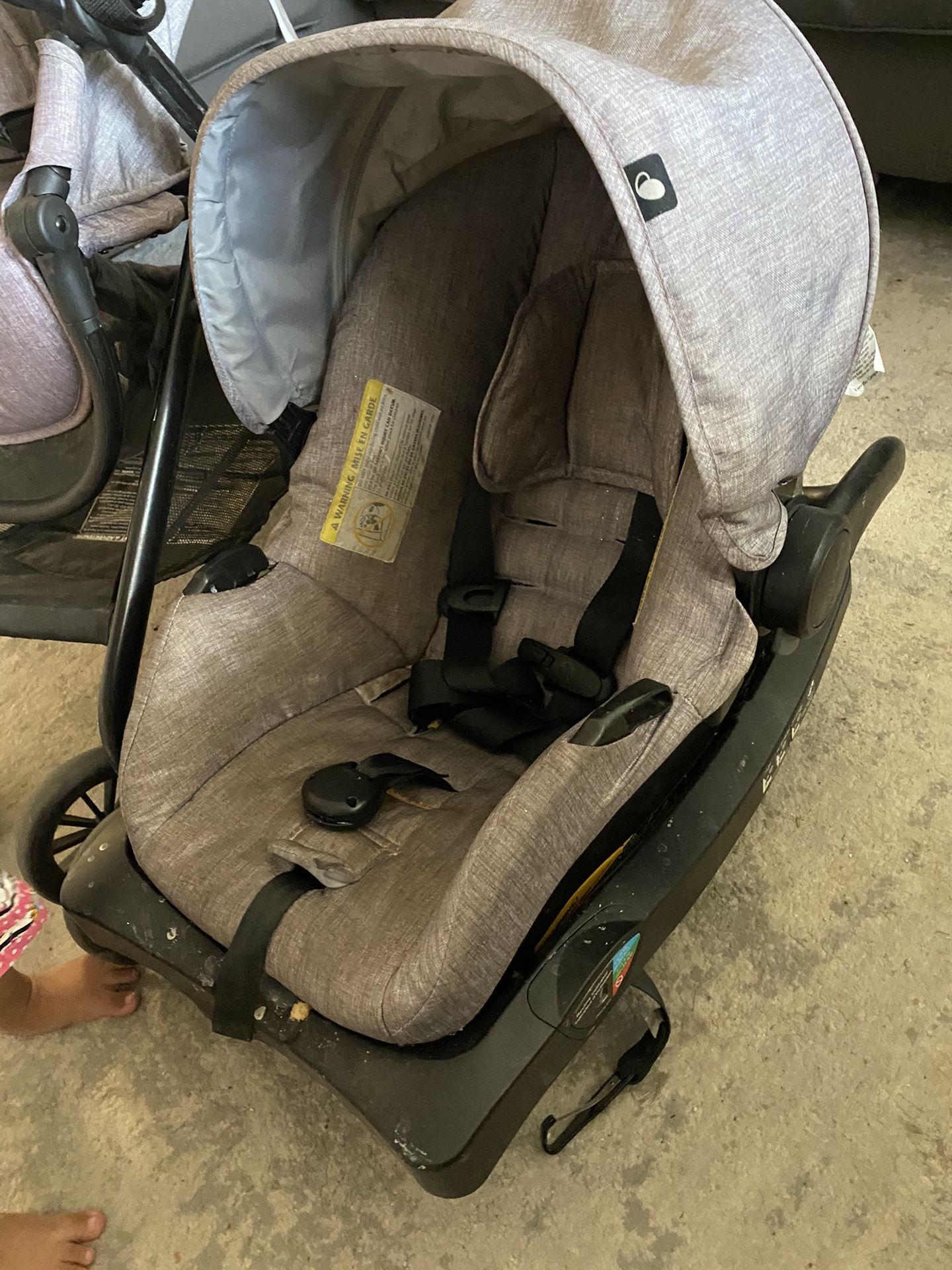 Car seat with base & stroller