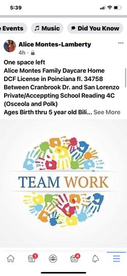 Space available for day care home in Poinciana