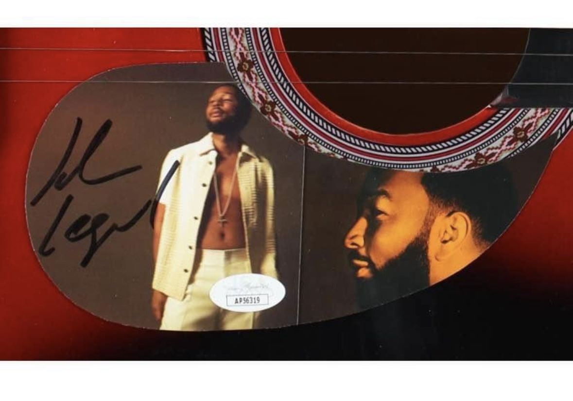 John Legend Signed 38" Acoustic Guitar (JSA certified)