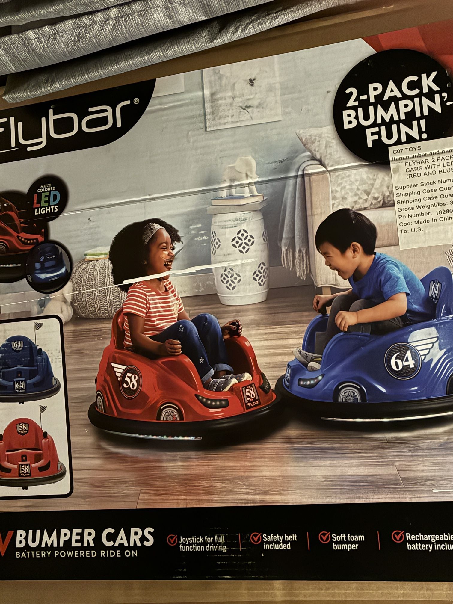 2 bumper cars