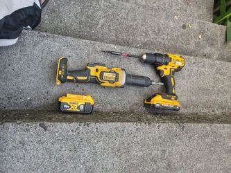 DeWalt 20V Drill and DIE grinder Tool with Batteries