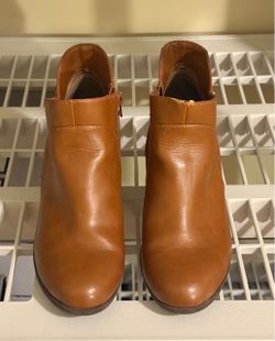 Giani Bernini Tan Leather Ankle Booties Size 8.5