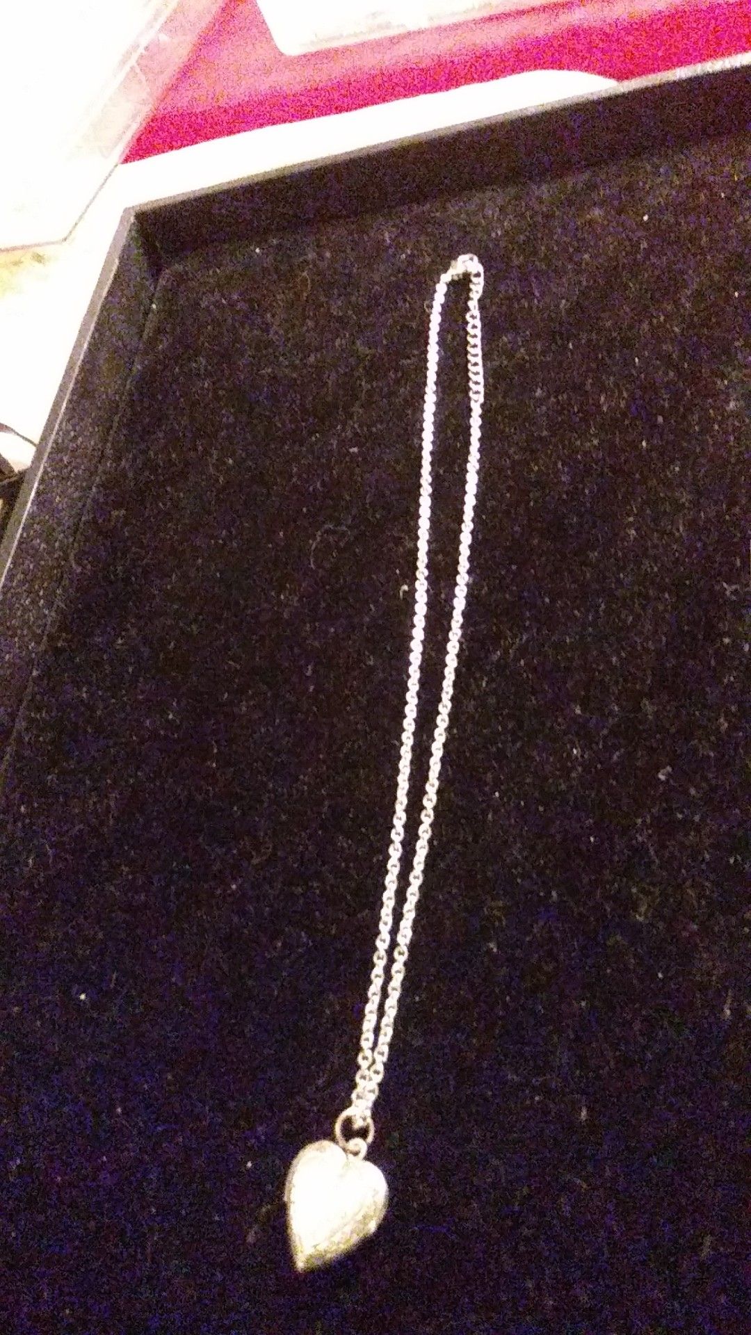 Heart locket necklace