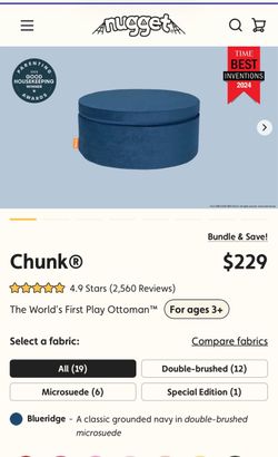 Nugget Chunk Play Couch Blueridge