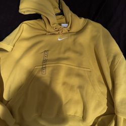 Nike Yellow Overside Hoodie Women Sxmall