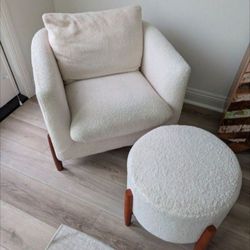 Target chair with matching ottoman