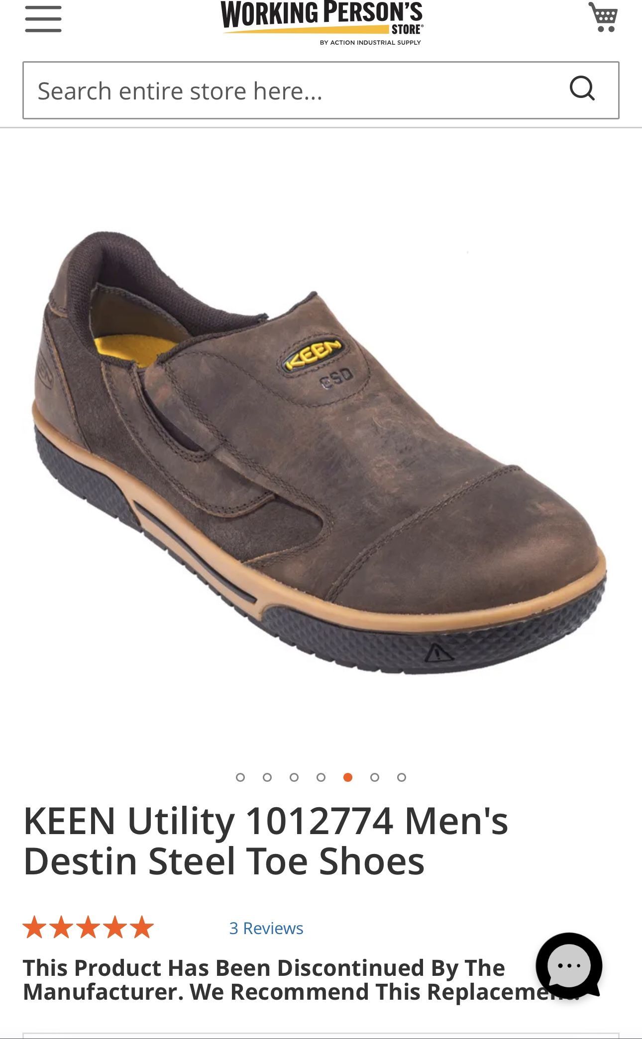 Men’s Keen steel toe Slip On Shoes