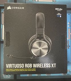 Corsair Virtuoso RGB Wireless XT Gaming Headset, NEW sealed! Read