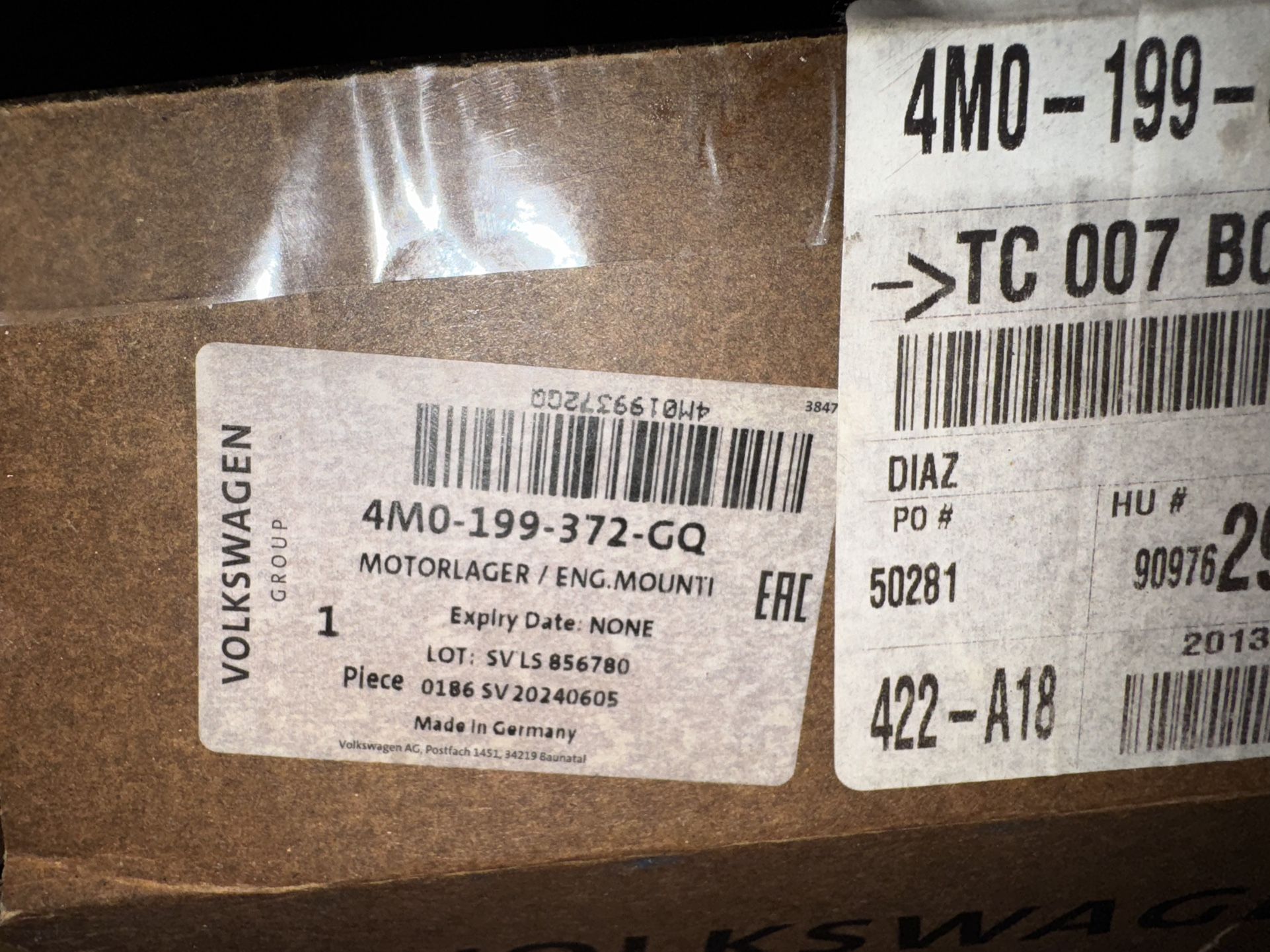 2021 Audi L Motor Mount