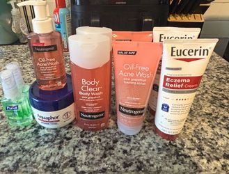 Brand New Neutrogena, Aquaphor & Eucerin Skincare Bundle – $110